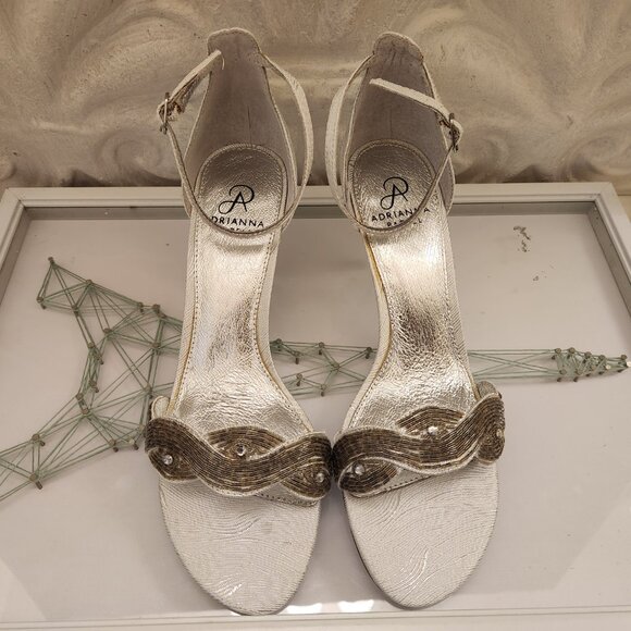 Adrianna Papell Silver and Gold Sandals - Picture 3 of 10